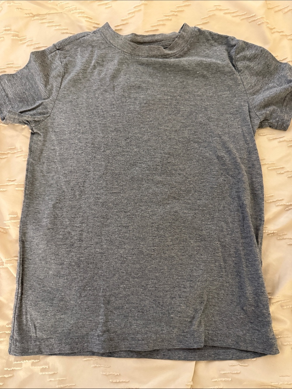 Cat & Jack Heather Gray Short Sleeve Crew T-Shirt